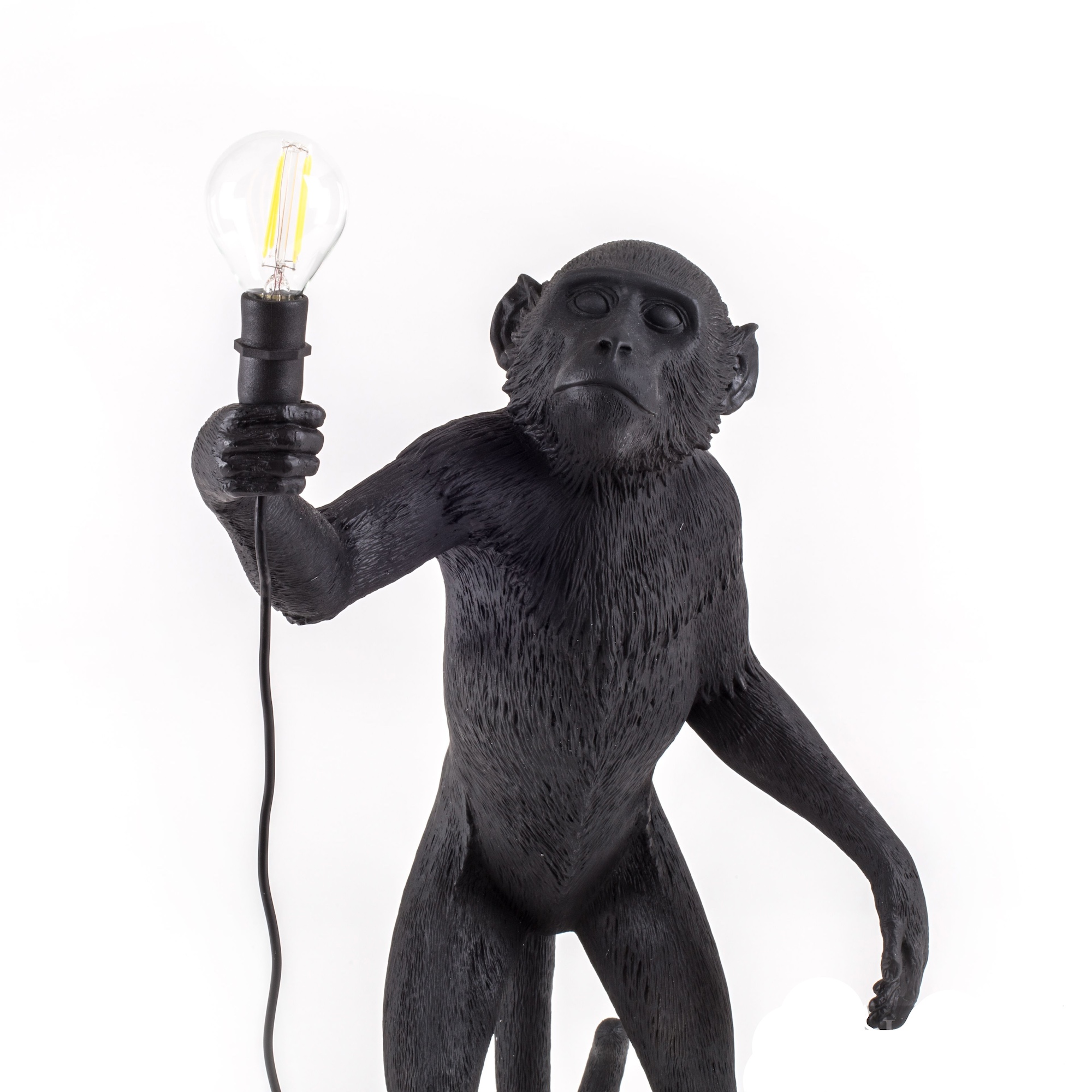 Seletti Monkey Lamp standing black – Outdoor